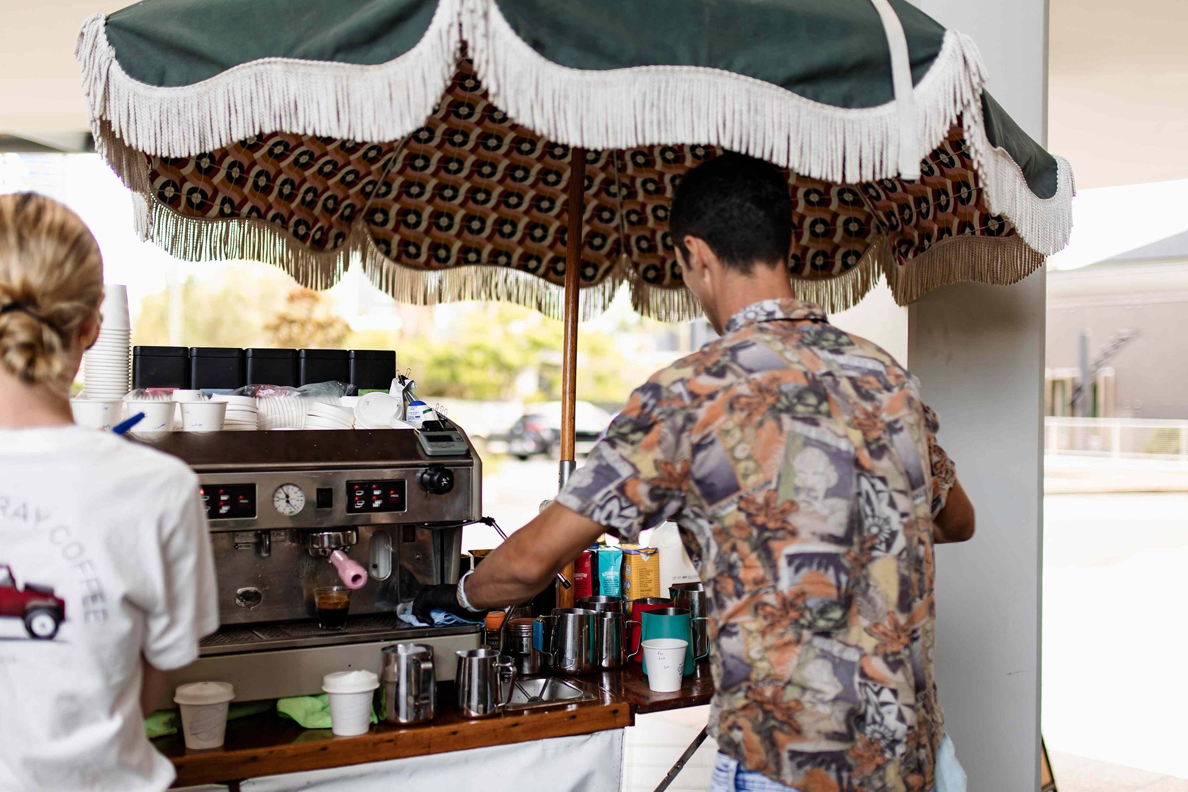 Indoor coffee station